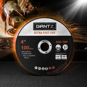 100 Ultra-Thin Cutting Discs, 4" 100mm for Metal, Giantz