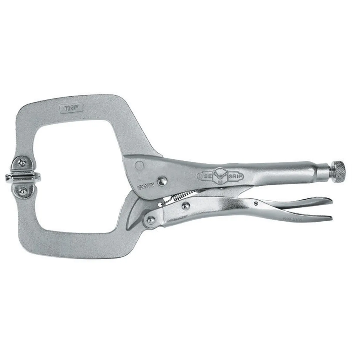 11" Regular Tip Locking C-Clamp with Swivel Pads VGP11SP