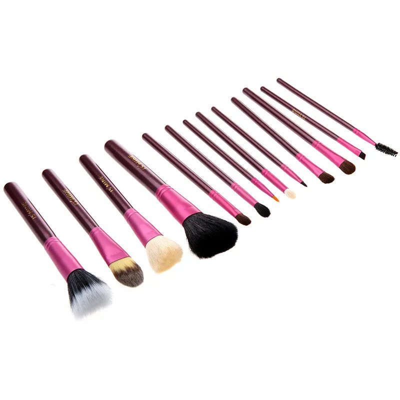 13 pcs Professional Portable makeup brushes make up brushes Set Cosmetic Brushes Kit Makeup Tools with Cup holder Case-Hot Sale-TOP Quality!-[Free Shipping]