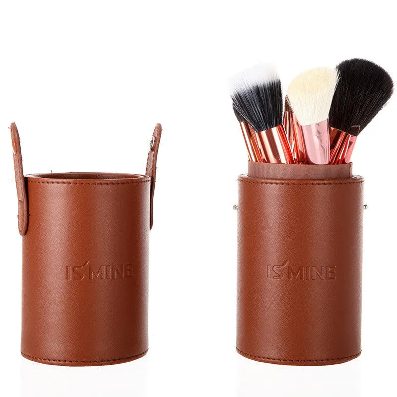 13 pcs Professional Portable makeup brushes make up brushes Set Cosmetic Brushes Kit Makeup Tools with Cup holder Case-Hot Sale-TOP Quality!-[Free Shipping]