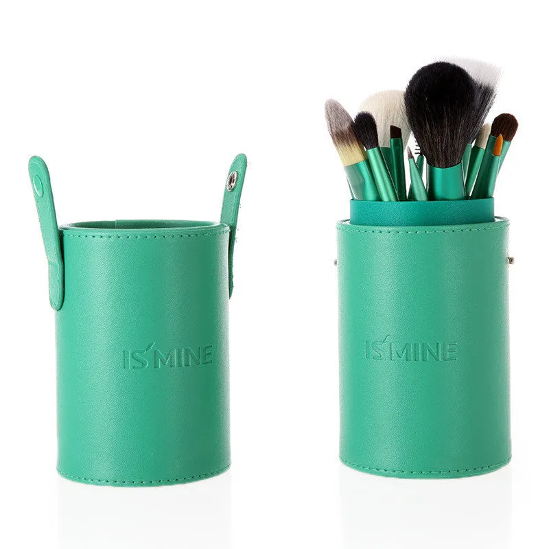 13 pcs Professional Portable makeup brushes make up brushes Set Cosmetic Brushes Kit Makeup Tools with Cup holder Case-Hot Sale-TOP Quality!-[Free Shipping]