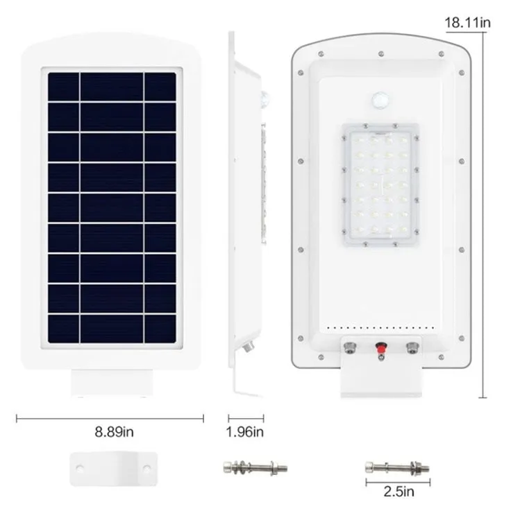 15W 1500LM PIR Sensor All in One Solar Led Street #1076