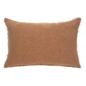 16x24 Lina Linen Pillow, Terracotta