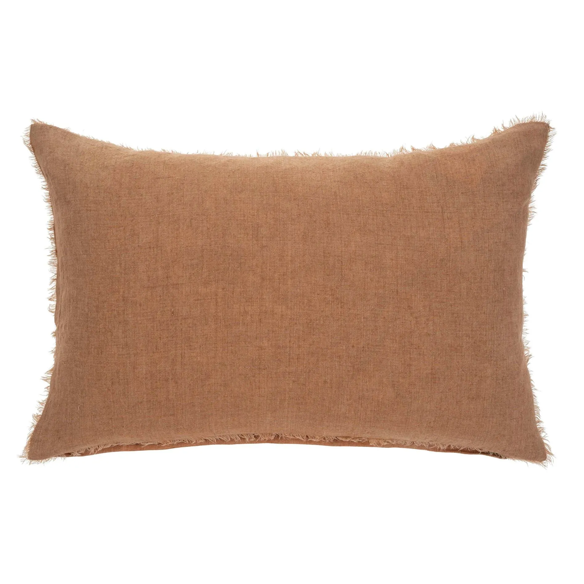 16x24 Lina Linen Pillow, Terracotta