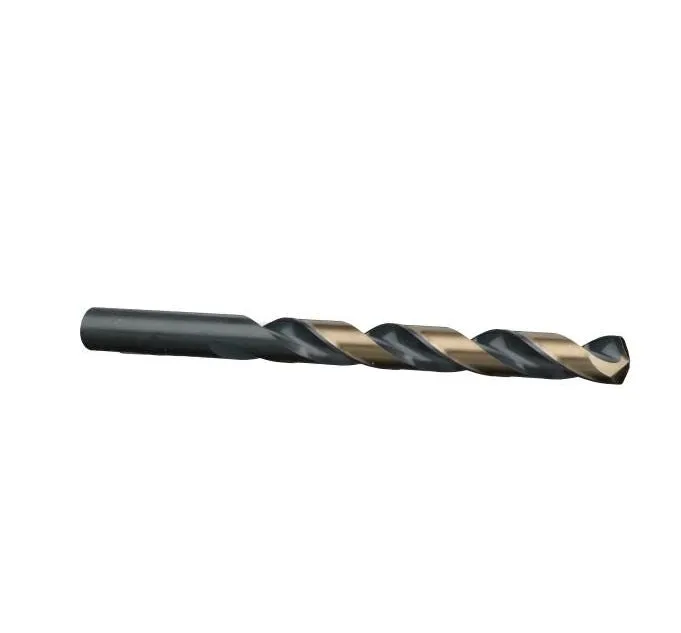 #17 Wire Size Jobber Length Drill Bit - Black and Gold - Split Point - 12 Pack