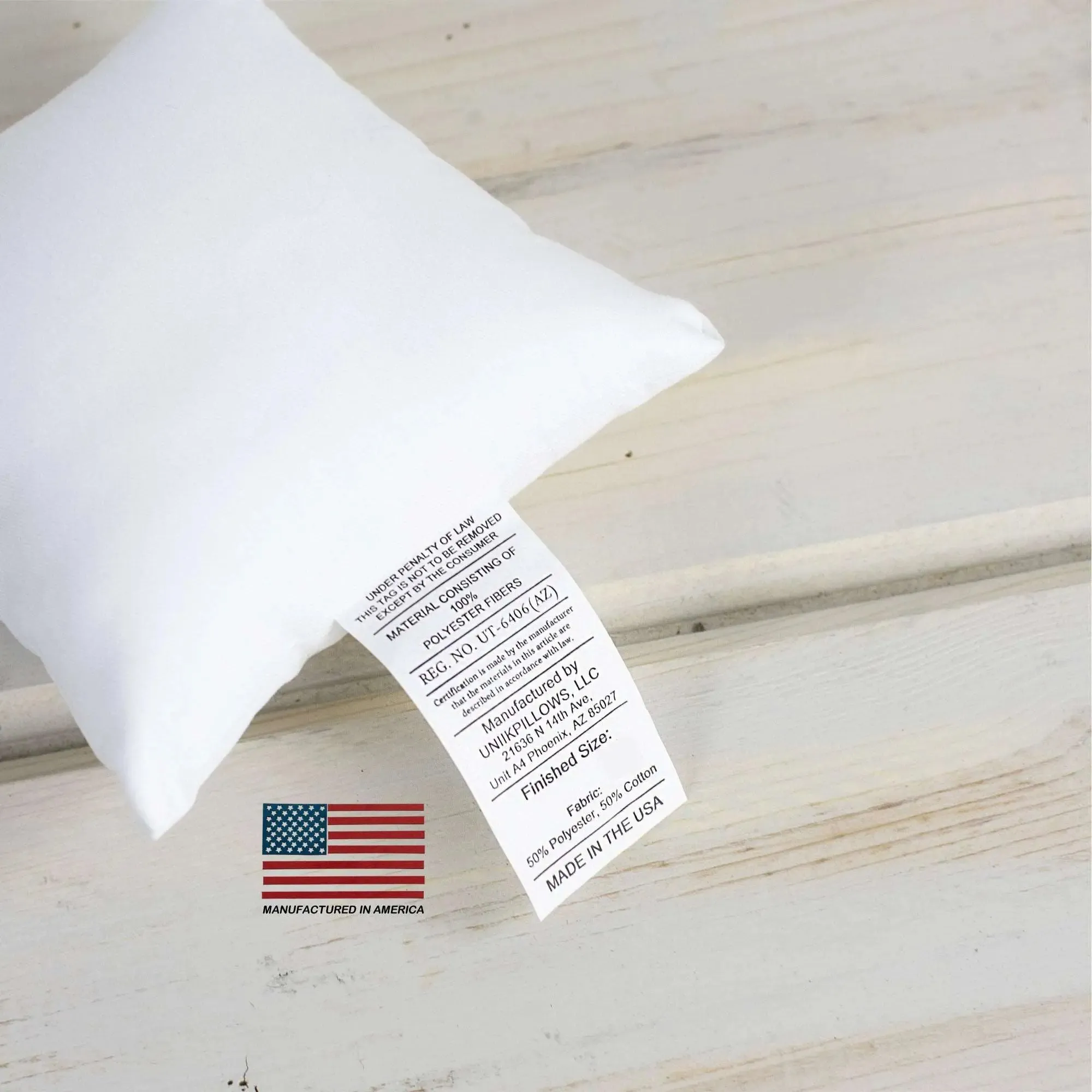 26x26 | Indoor Outdoor Hypoallergenic Polyester Pillow Insert | Quality Insert | Pillow Inners | Throw Pillow Insert | Square Pillow Inserts