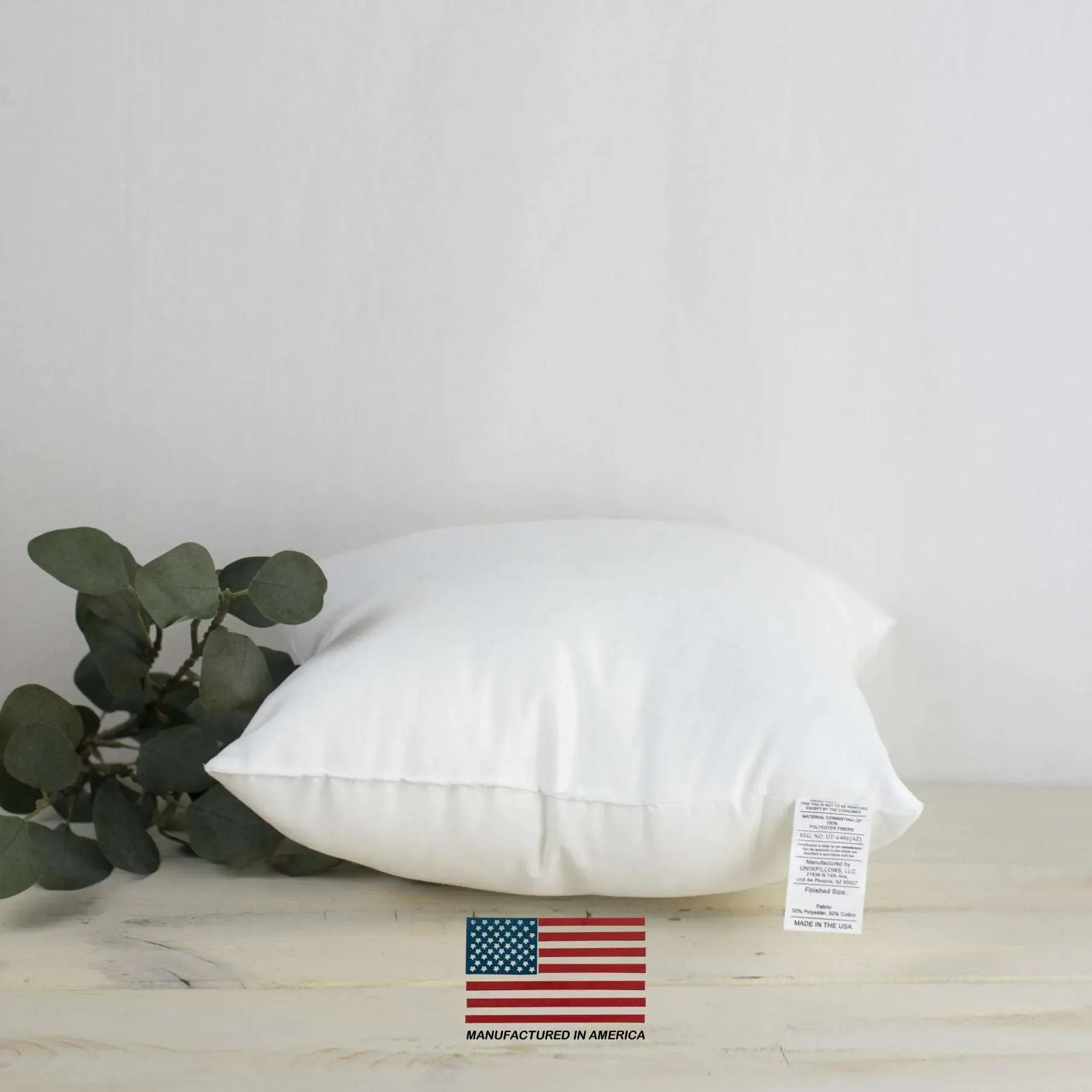 26x26 | Indoor Outdoor Hypoallergenic Polyester Pillow Insert | Quality Insert | Pillow Inners | Throw Pillow Insert | Square Pillow Inserts