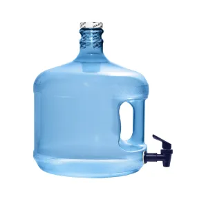 3 Gallon BPA Free Reusable Plastic Water Bottle with Screw Cap and Valve