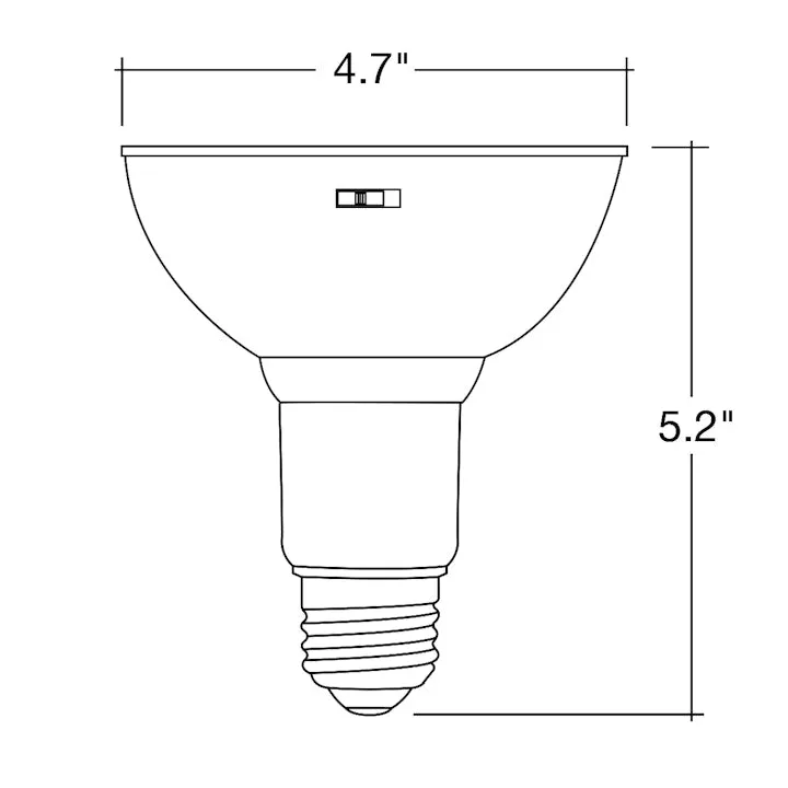 6PK PAR Series: 5-CCT LED Bulb, PAR38 100W Equivalent, 13W, 120V