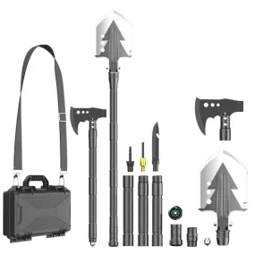 Adjustable Survival Shovel Axe Hammer Combos Kit Multitool Shovel Set For Camping Hiking