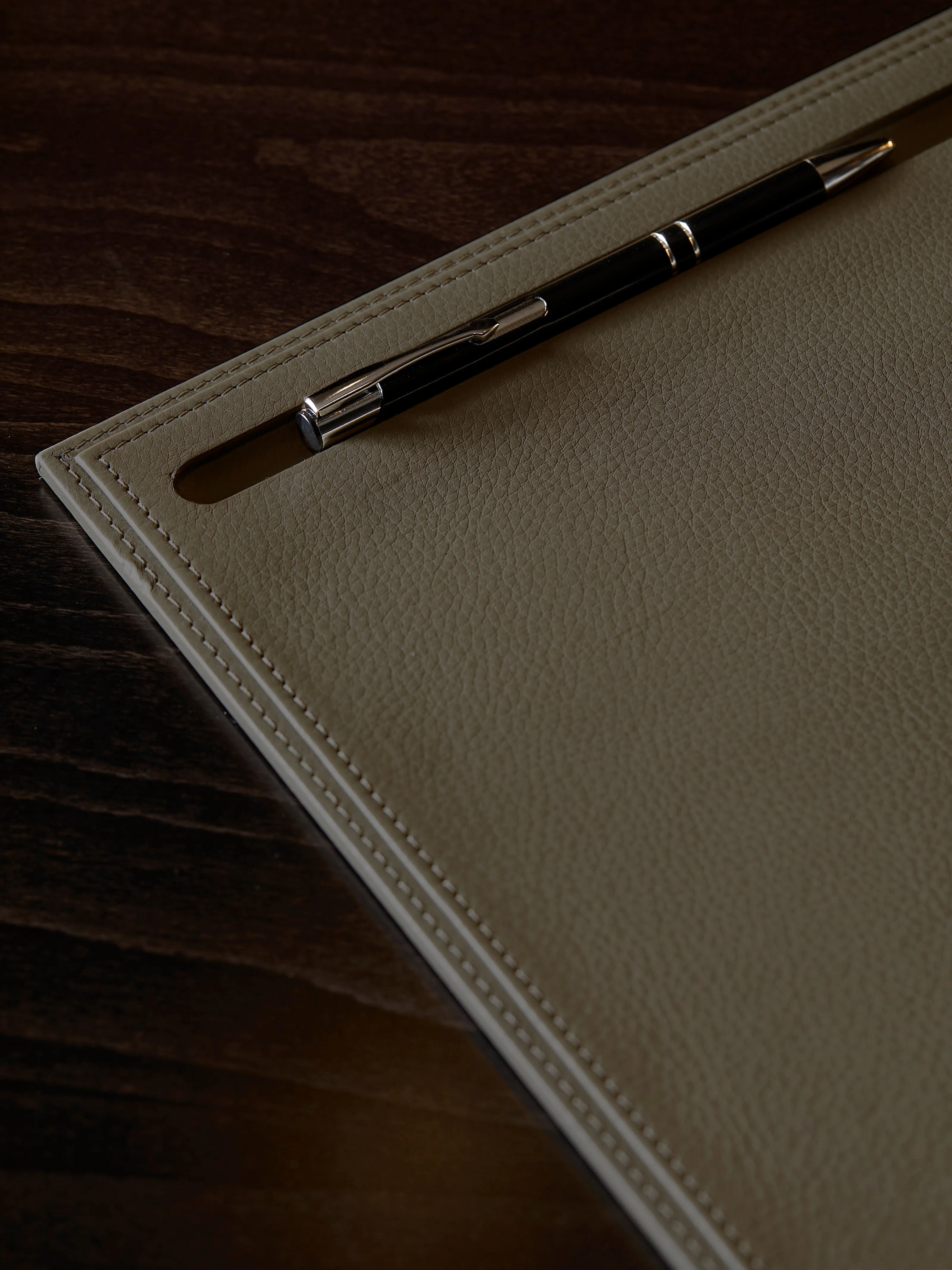 Adler Leather Desk Pad - Smoke