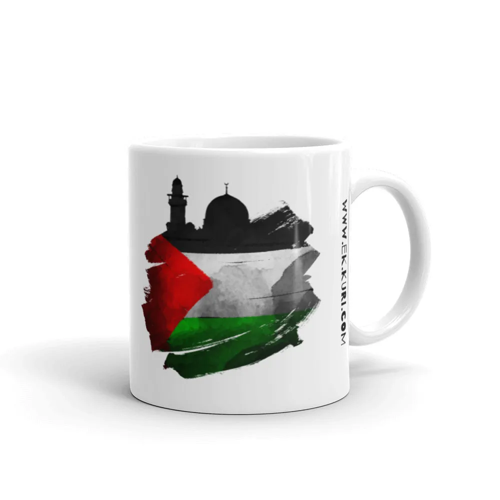 Al Aqsa - Palestine - White glossy mug