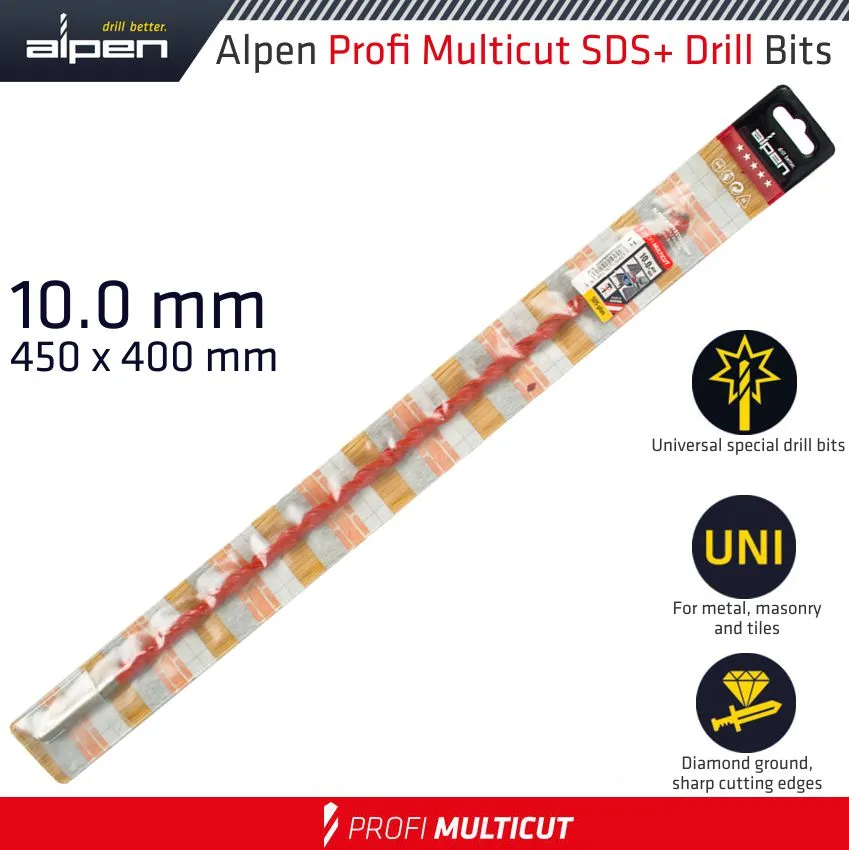 ALPEN PROFI MULTICUT SDS  SHANK PLW 10 x 450 ALP579010