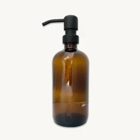 Amber Glass Soap Dispenser