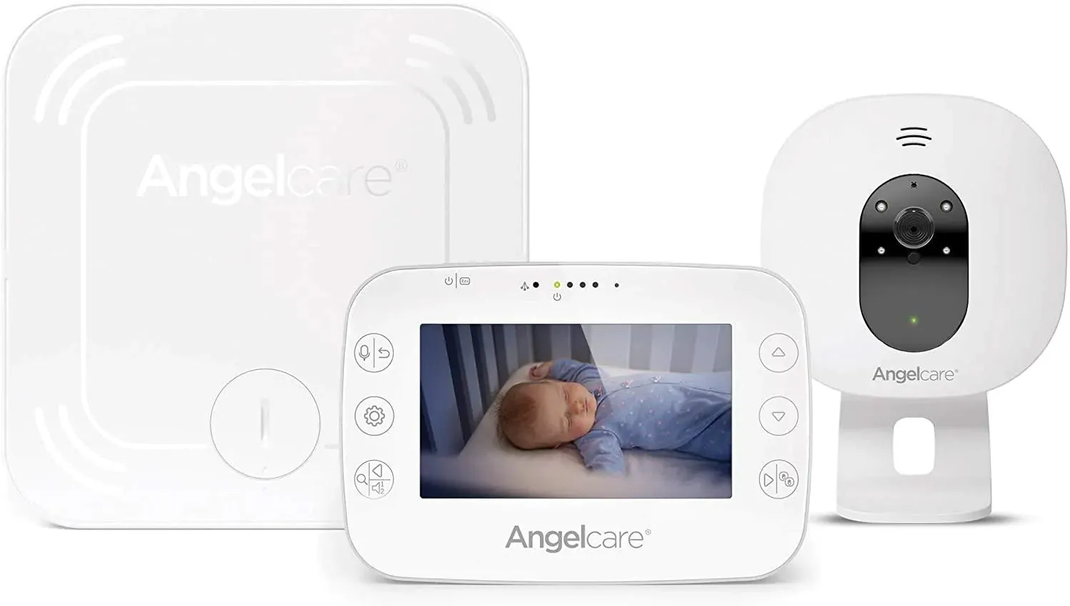 Angelcare AC327 Baby Movement, Sound and Video Monitor, 4.3” Screen