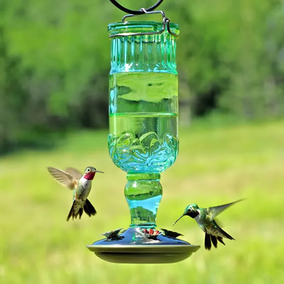 Antique Bottle Hummingbird, Large