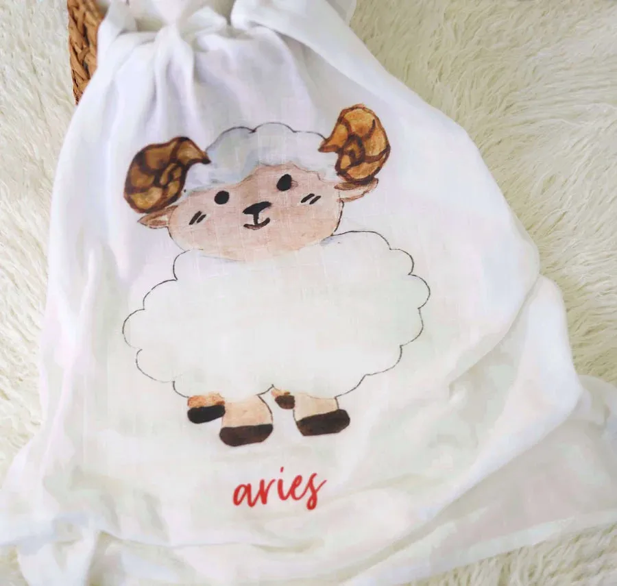 Aries Baby Swaddle Blanket