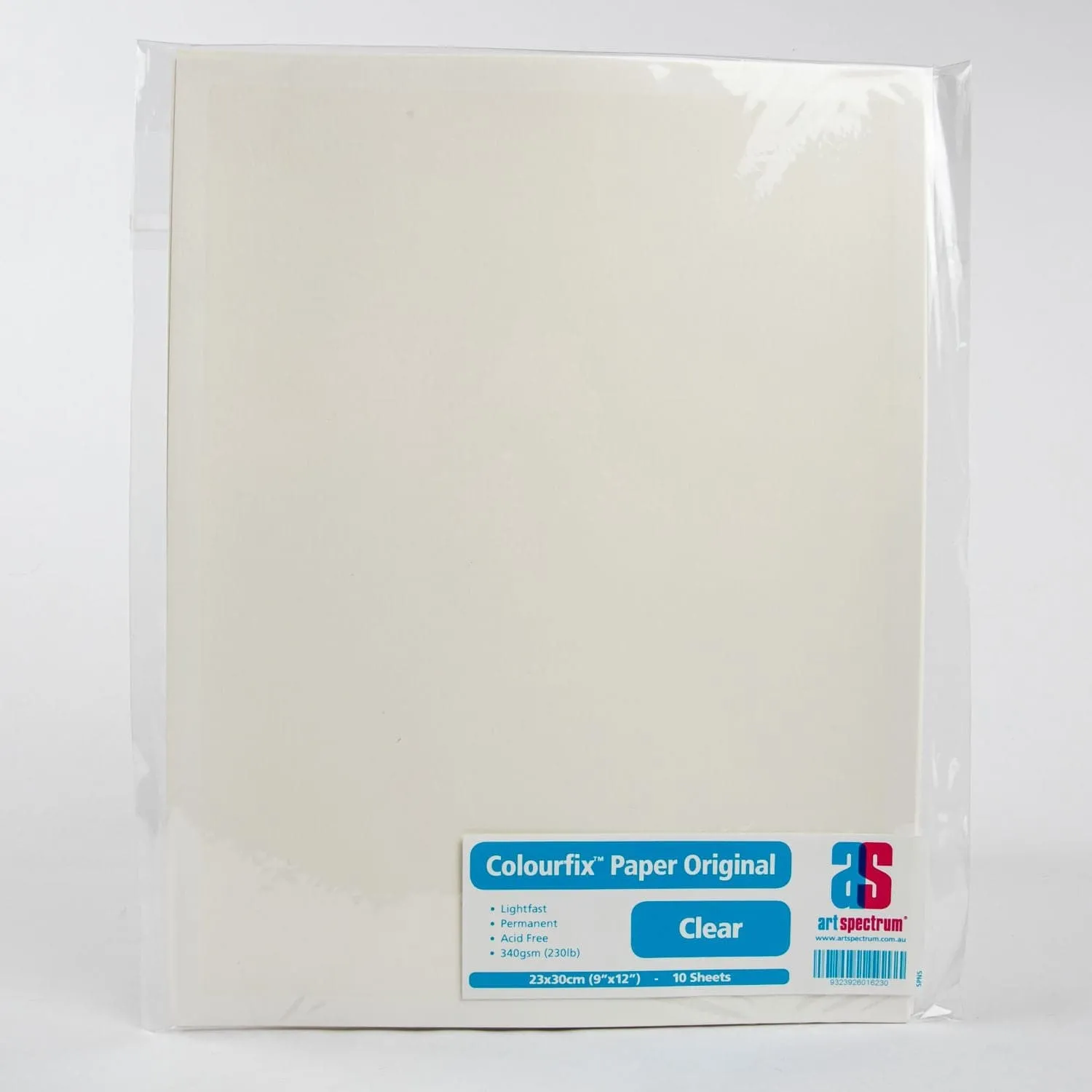 Art Spectrum  Colourfix  Original (Medium) 23X30cm 340GSM Clear (Pkt 10 Sheets)