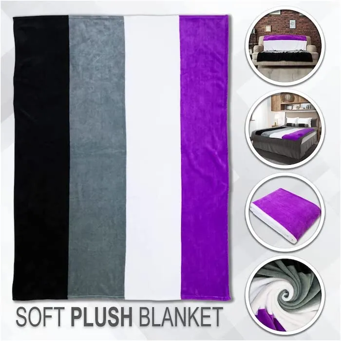 Asexual Sunset Plush Blanket 50''x 60''