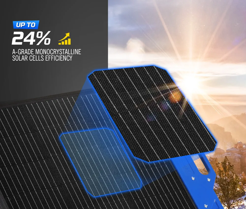 Atem Power 12V 200W Flexible Folding Solar Panel Kit Solar Mat Blanket Camping