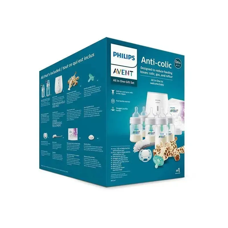 Avent - Anti-Colic Baby Bottle With Airfree Vent All In One Gift Set