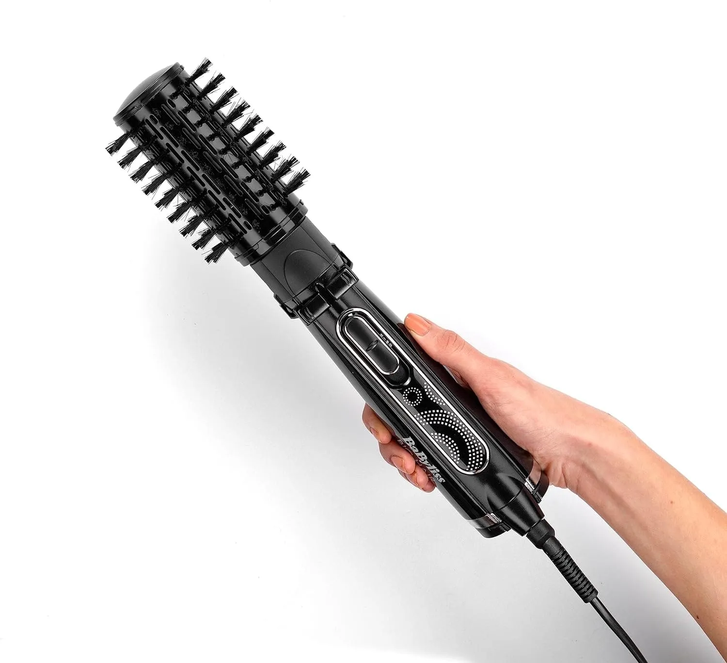 BaByliss Big Hair Rotating Hot Air Blow dry Brush, Dry and style in one step, 50mm