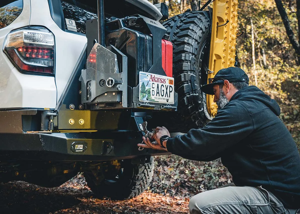 Backwoods Adventure Mods - Jerry's Can Holder - Dual Universal Jerry Can Carrier