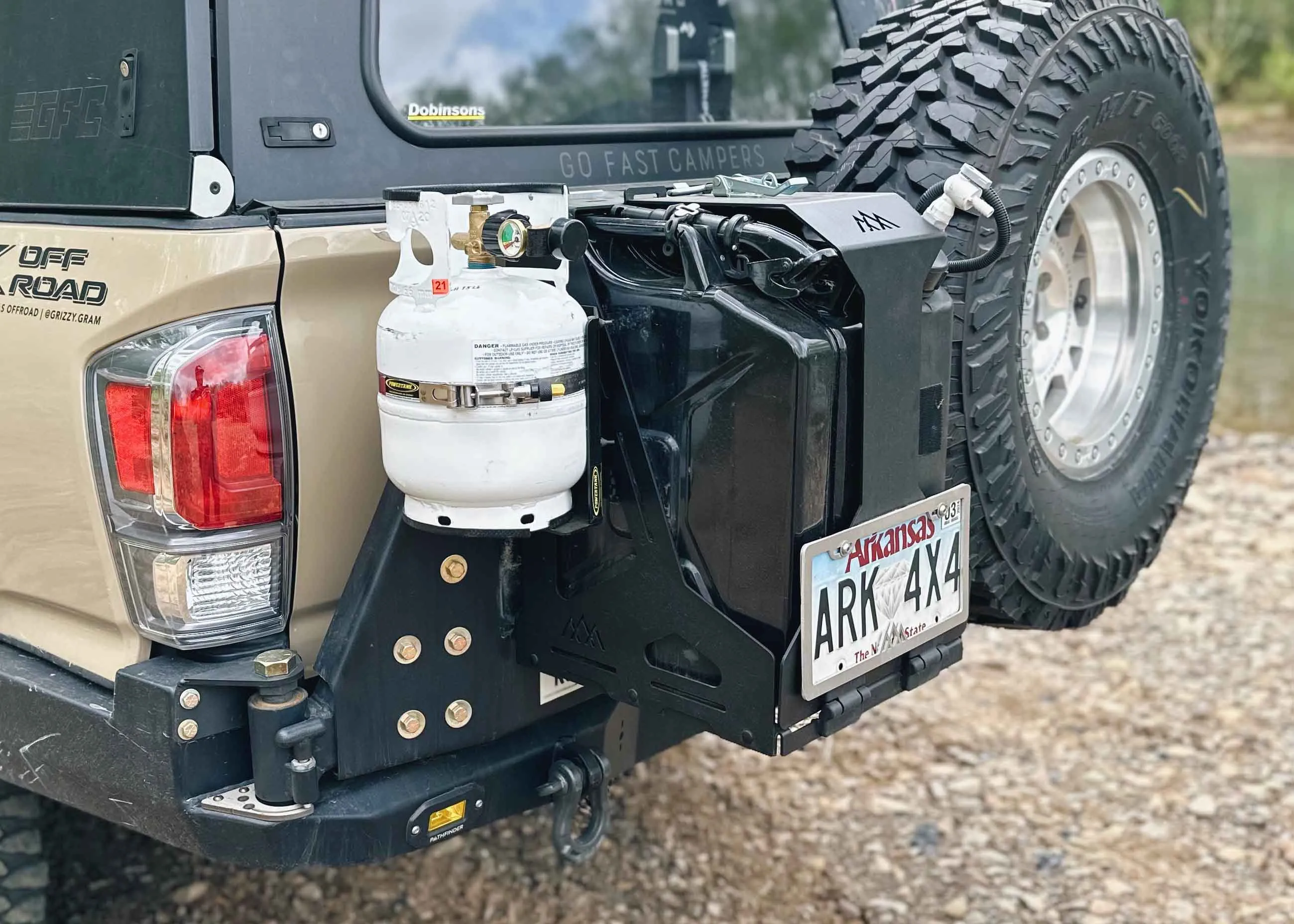 Backwoods Adventure Mods - Jerry's Can Holder - Dual Universal Jerry Can Carrier