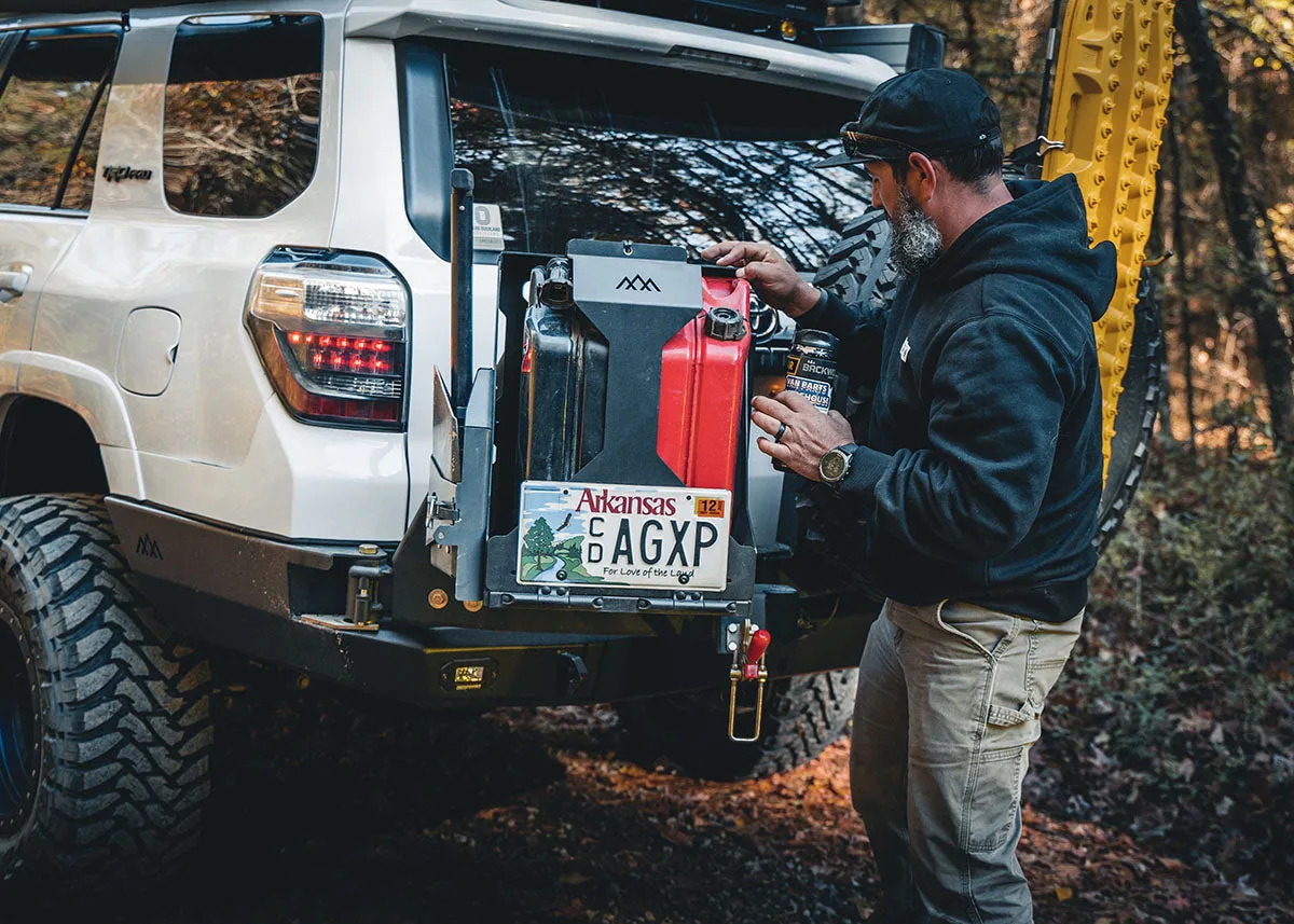 Backwoods Adventure Mods - Jerry's Can Holder - Dual Universal Jerry Can Carrier