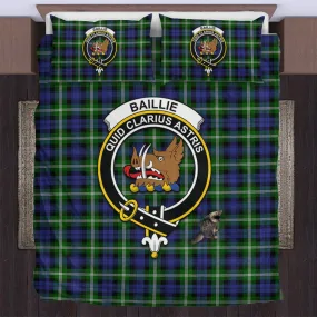 Baillie (Bailey) Tartan Bedding Set with Family Crest