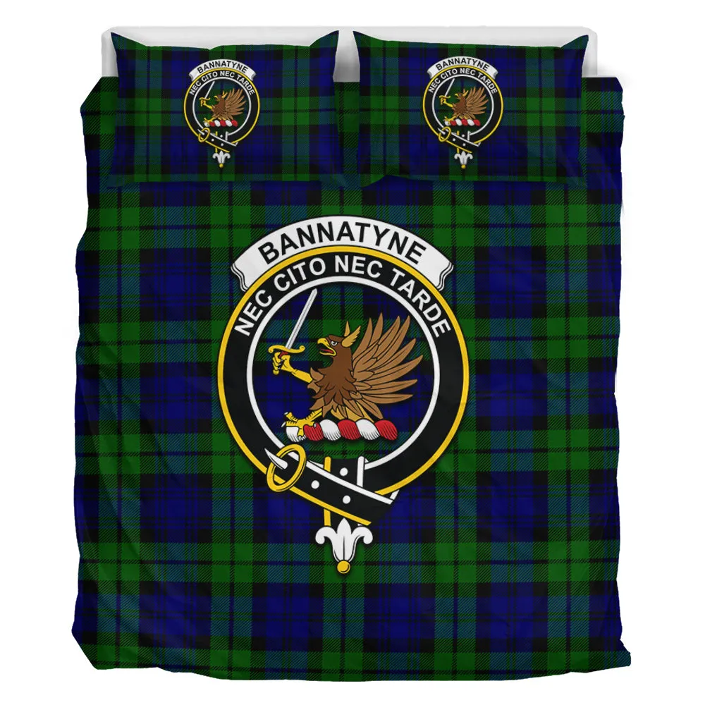 Bannatyne Tartan Bedding Set with Family Crest