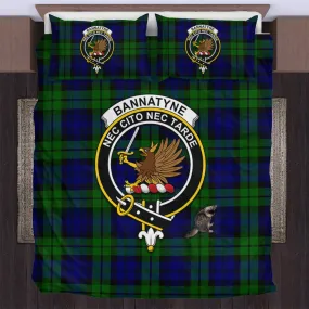 Bannatyne Tartan Bedding Set with Family Crest