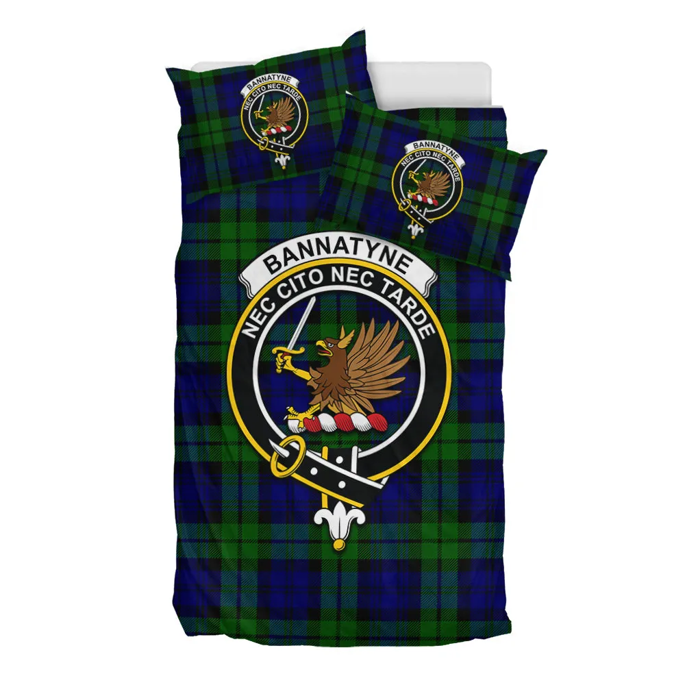 Bannatyne Tartan Bedding Set with Family Crest