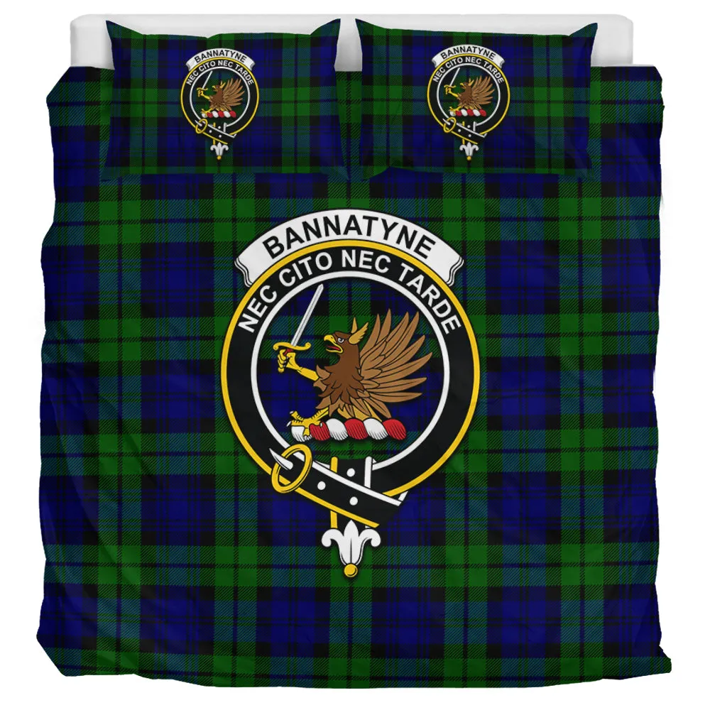 Bannatyne Tartan Bedding Set with Family Crest