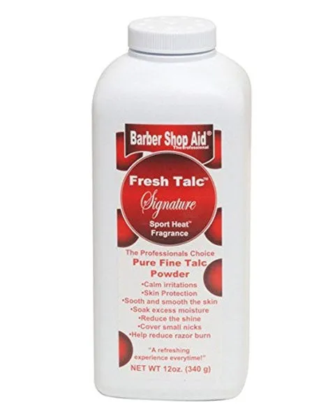 Barber Shop Aid Fresh Talc Signature Pure Fine Talc Powder