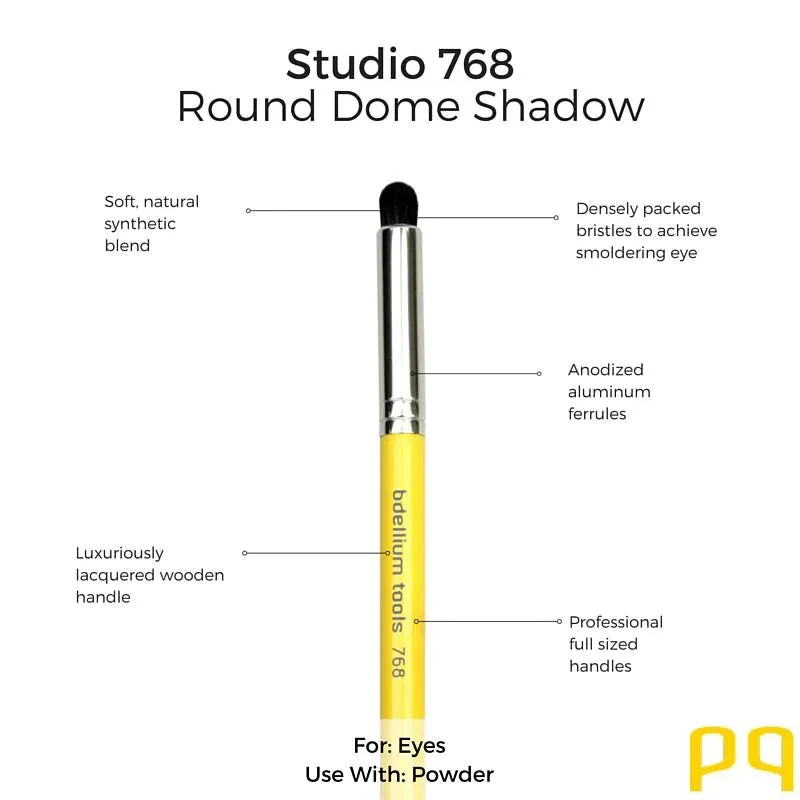 Bdellium Studio Eyes 768: Round Dome Shadow Brush