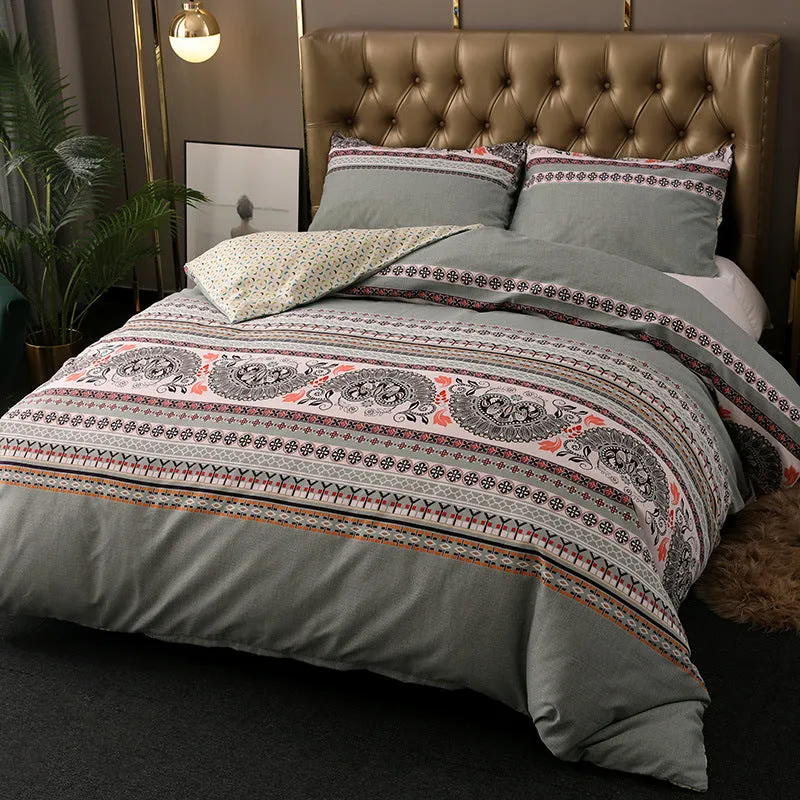 Bedding Set Bohemian Ethnic Style Three-piece Set