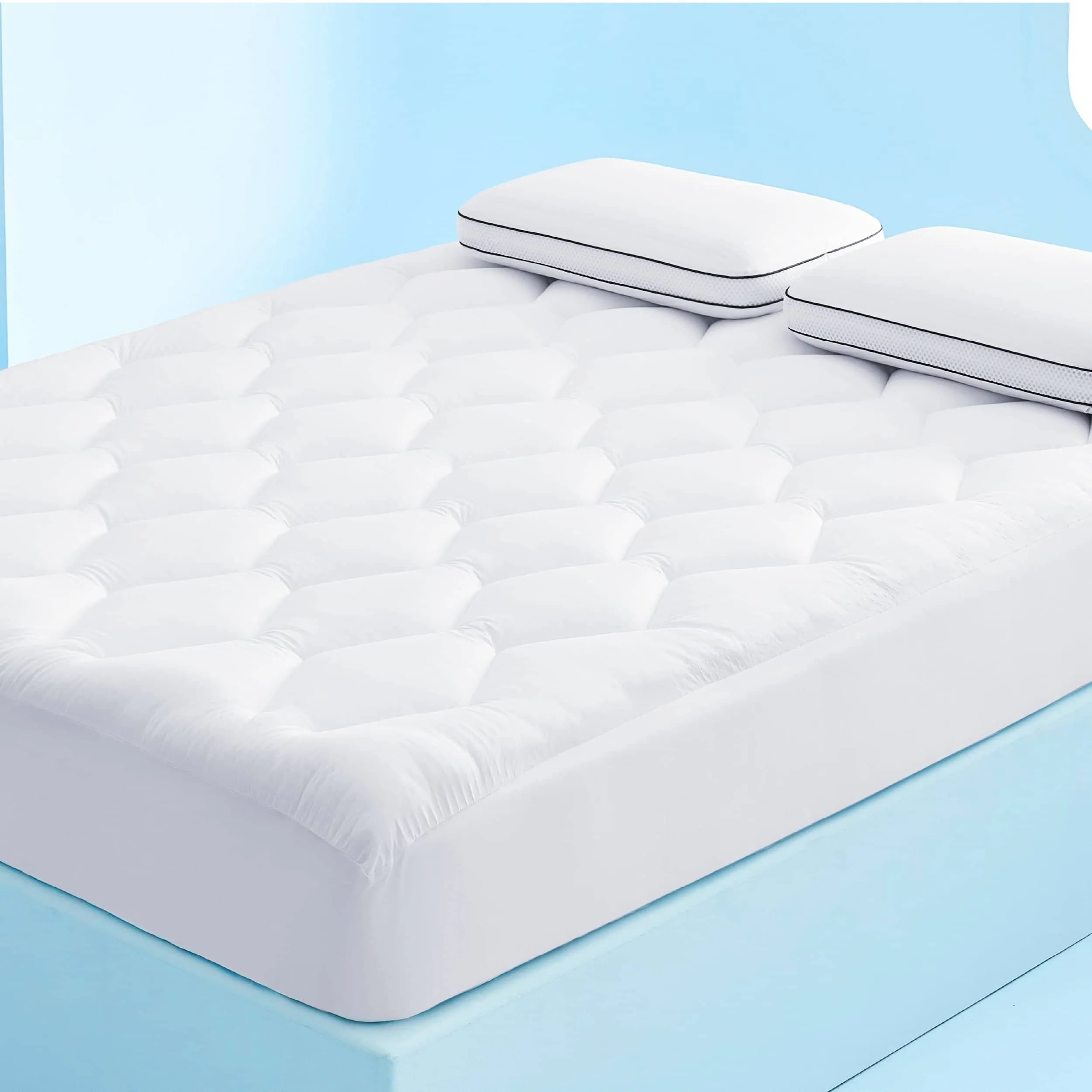 Bedsure Breescape Extra Cooling Mattress Pad with Thick Quilted Cover