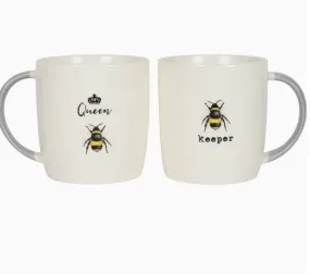 Bee Happy Mug Gift Set: His and Her for a coffee buzz