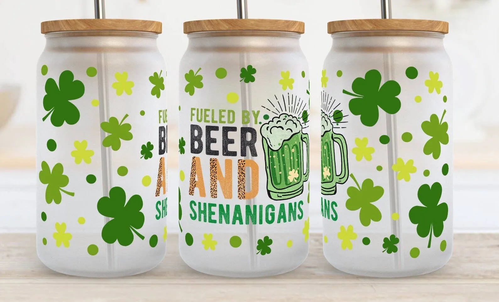 Beer & Shenanigans Glass 16oz Tumbler