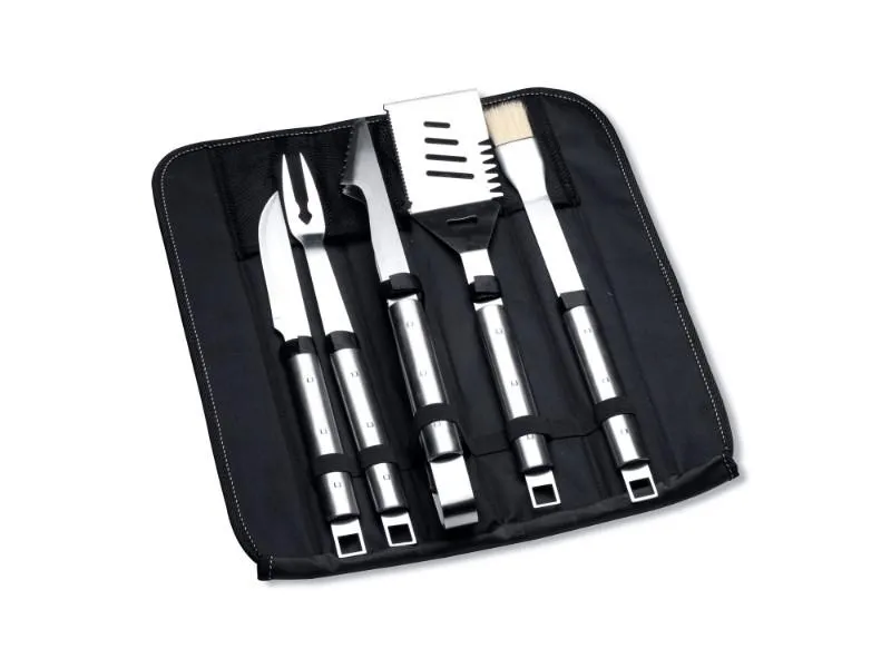 BergHOFF Cubo  6Pc Stainless Steel BBQ Set with Folding Bag