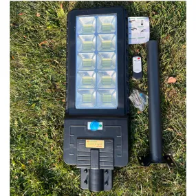 BigM Heavy Duty 500W Solar Street Lights, 15000 Lumens for Outdoors