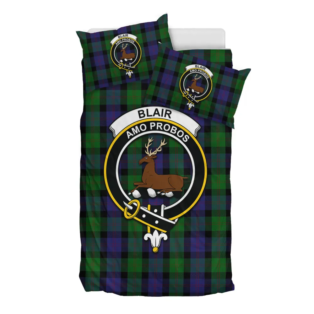 Blair Tartan Bedding Set with Family Crest