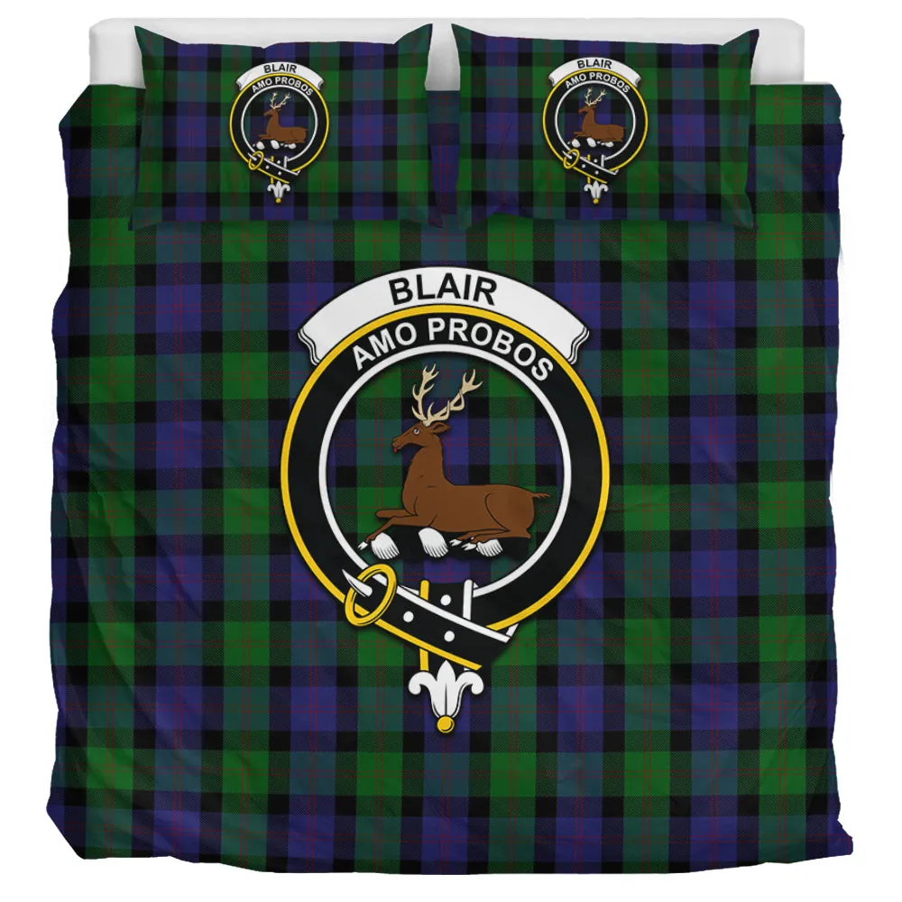 Blair Tartan Bedding Set with Family Crest