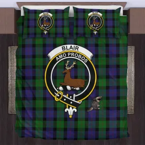 Blair Tartan Bedding Set with Family Crest