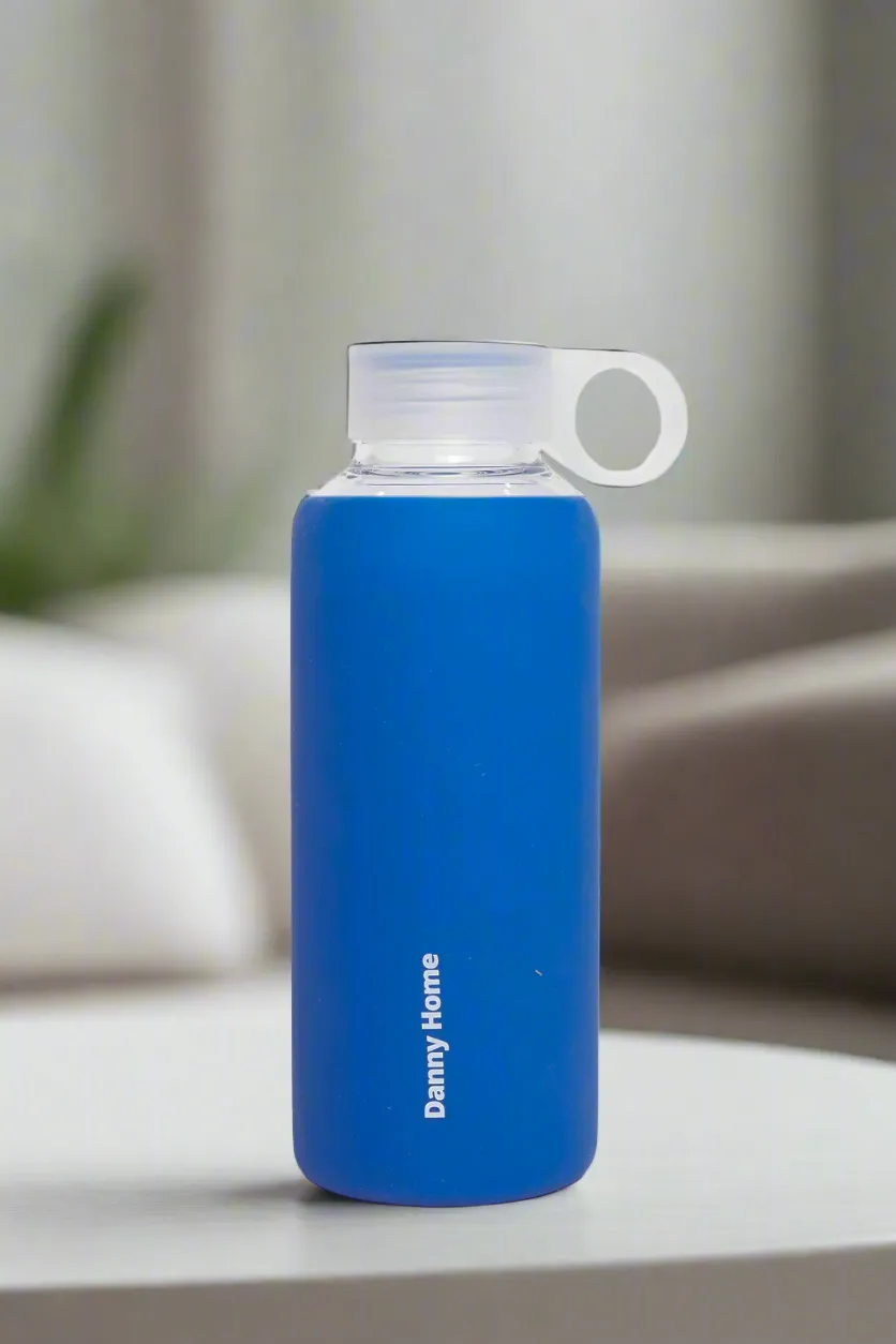 Blue Borosilicate Glass Bottle (420ml)