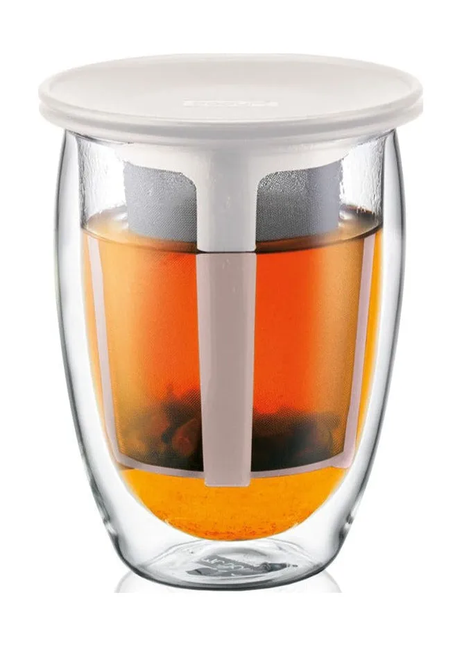 Bodum Tea For One Tea Glass With Filter Double Walled, Female