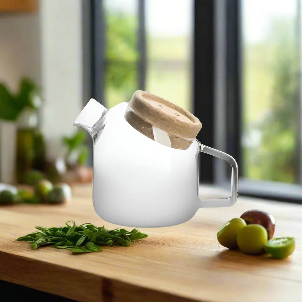 Borosilicate Glass Carafe with Handle for Milk 250ml