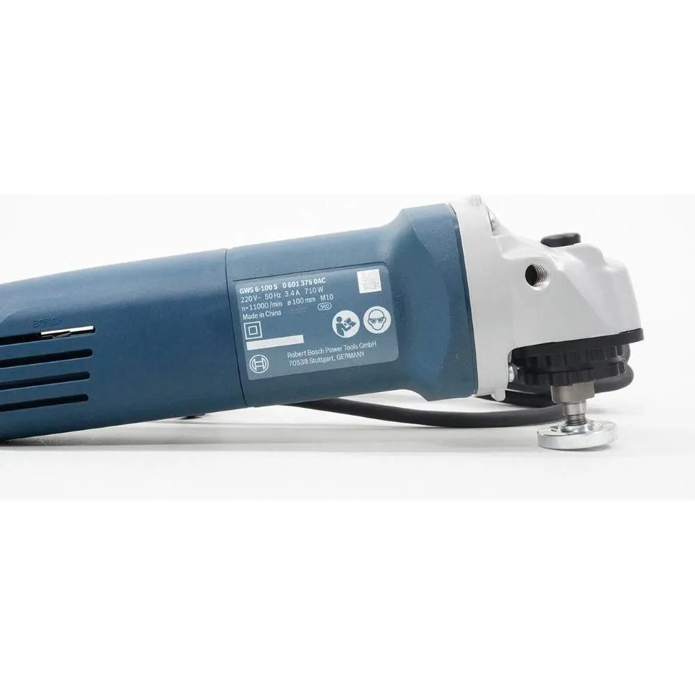 Bosch GWS 6-100 S Angle Grinder 4" (100mm) 710W [Rear Toggle Switch]