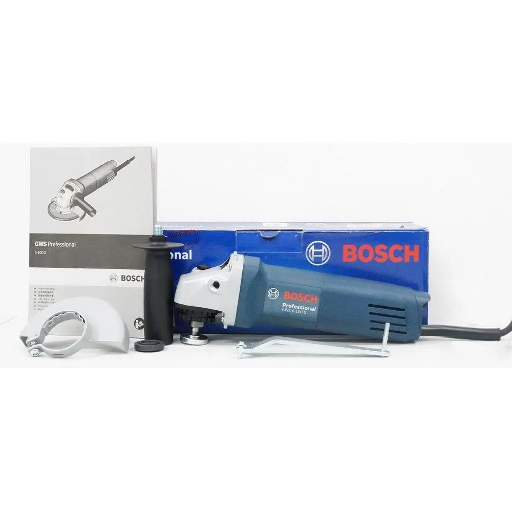 Bosch GWS 6-100 S Angle Grinder 4" (100mm) 710W [Rear Toggle Switch]